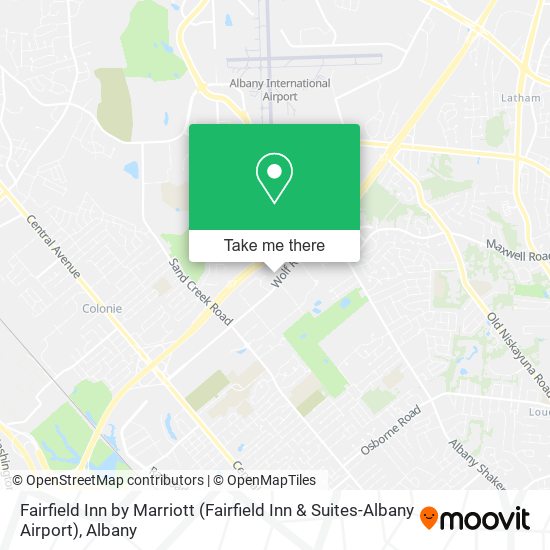 Mapa de Fairfield Inn by Marriott (Fairfield Inn & Suites-Albany Airport)