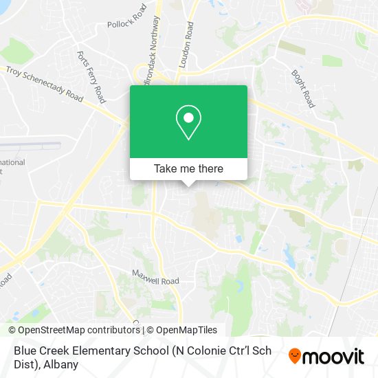 Mapa de Blue Creek Elementary School (N Colonie Ctr’l Sch Dist)