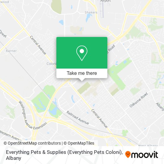 Everything Pets & Supplies (Everything Pets Coloni) map