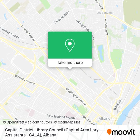 Capital District Library Council (Capital Area Lbry Assistants - CALA) map