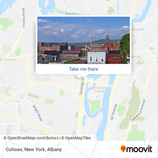 Mapa de Cohoes, New York