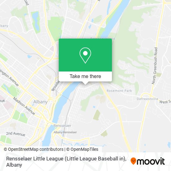 Rensselaer Little League (Little League Baseball in) map