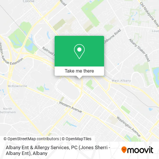 Mapa de Albany Ent & Allergy Services, PC (Jones Sherri - Albany Ent)