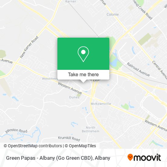 Mapa de Green Papas - Albany (Go Green CBD)