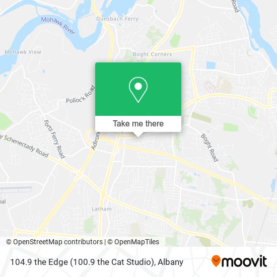 104.9 the Edge (100.9 the Cat Studio) map