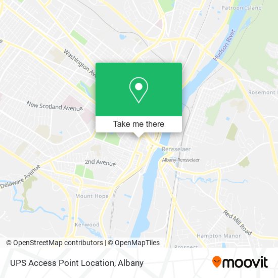 UPS Access Point Location map