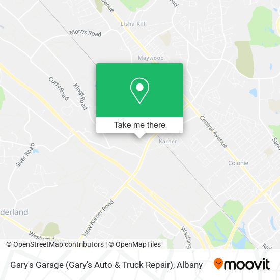 Gary's Garage (Gary's Auto & Truck Repair) map