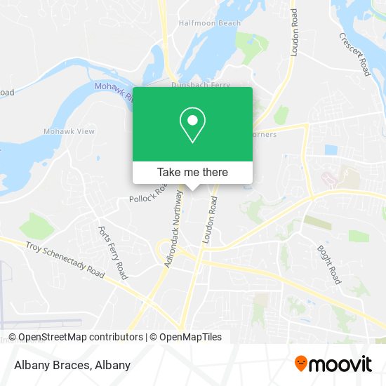 Mapa de Albany Braces