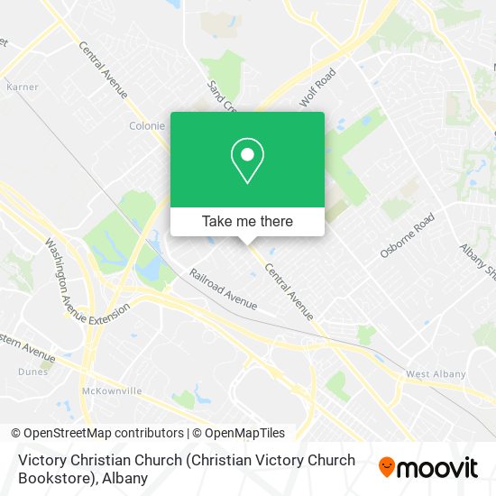 Victory Christian Church map