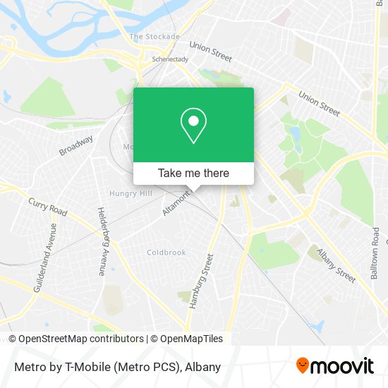 Mapa de Metro by T-Mobile (Metro PCS)