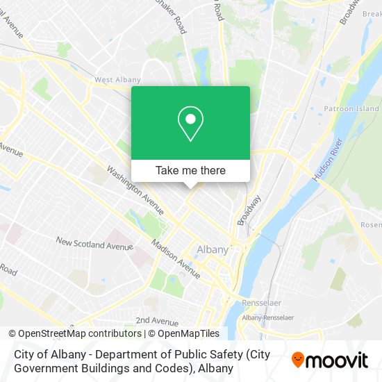 Mapa de City of Albany - Department of Public Safety (City Government Buildings and Codes)