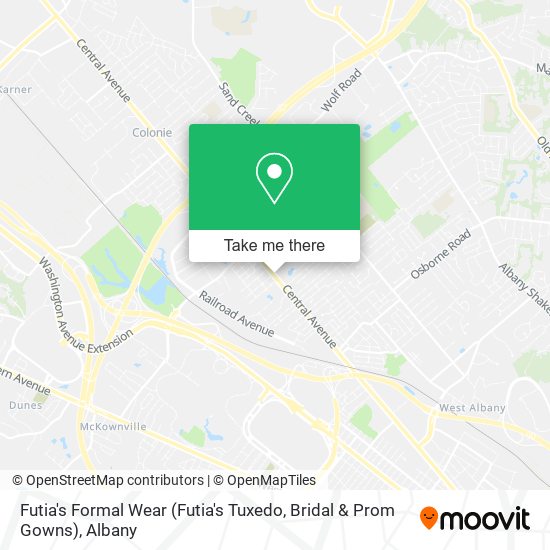 Futia's Formal Wear (Futia's Tuxedo, Bridal & Prom Gowns) map