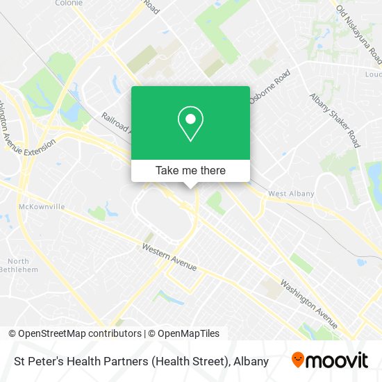 Mapa de St Peter's Health Partners (Health Street)