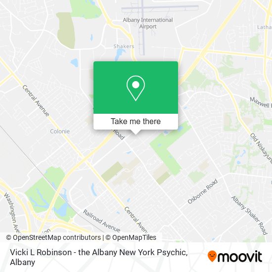 Vicki L Robinson - the Albany New York Psychic map