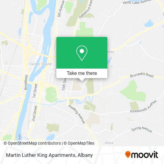 Martin Luther King Apartments map