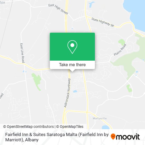 Mapa de Fairfield Inn & Suites Saratoga Malta (Fairfield Inn by Marriott)