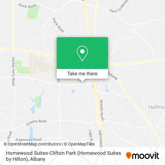 Mapa de Homewood Suites-Clifton Park (Homewood Suites by Hilton)