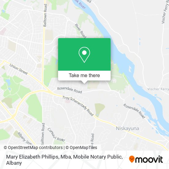 Mapa de Mary Elizabeth Phillips, Mba, Mobile Notary Public