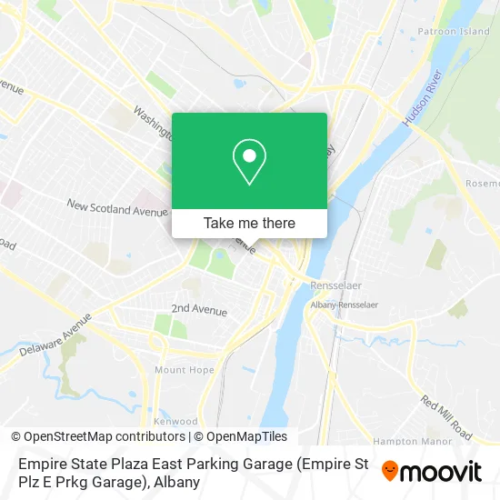 Empire State Plaza East Parking Garage (Empire St Plz E Prkg Garage) map