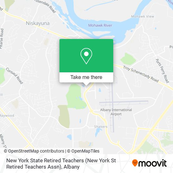 New York State Retired Teachers (New York St Retired Teachers Assn) map