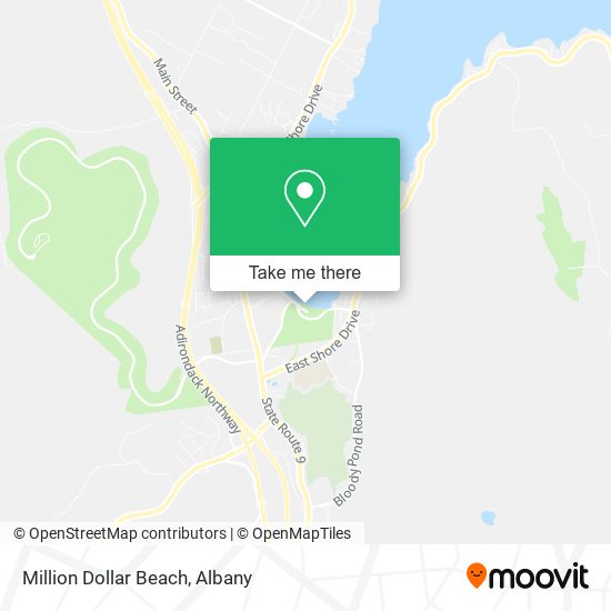 Mapa de Million Dollar Beach
