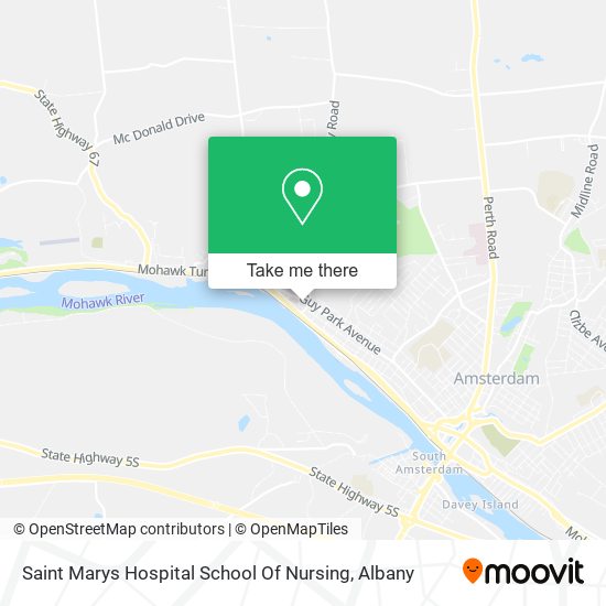 Mapa de Saint Marys Hospital School Of Nursing