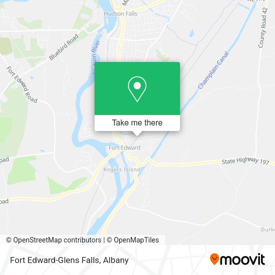 Fort Edward-Glens Falls map