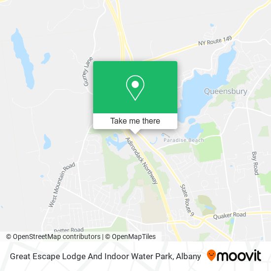Mapa de Great Escape Lodge And Indoor Water Park