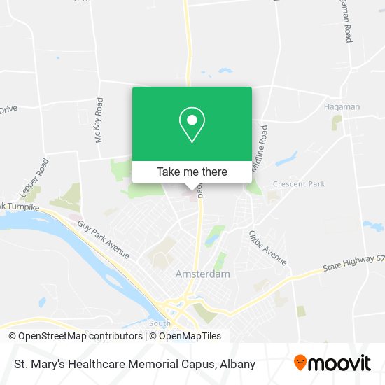 St. Mary's Healthcare Memorial Capus map