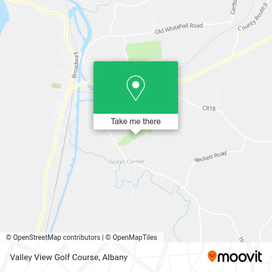 Valley View Golf Course map