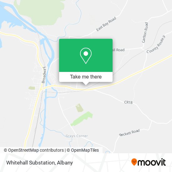 Whitehall Substation map