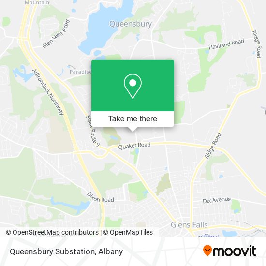Queensbury Substation map