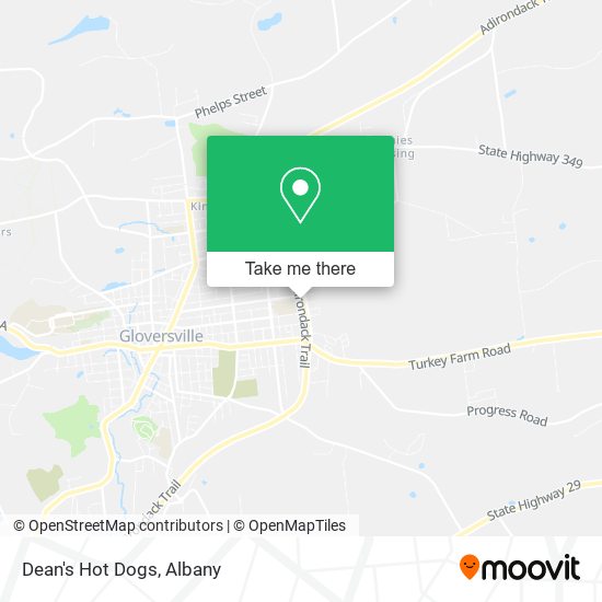 Mapa de Dean's Hot Dogs