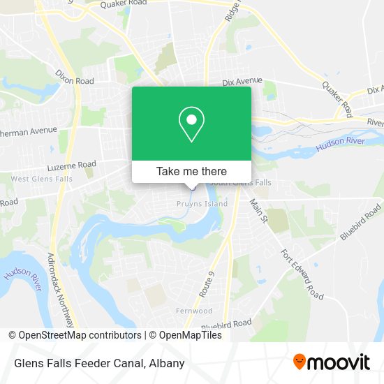 Glens Falls Feeder Canal map