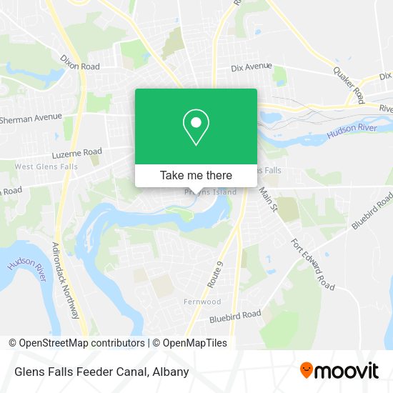 Glens Falls Feeder Canal map