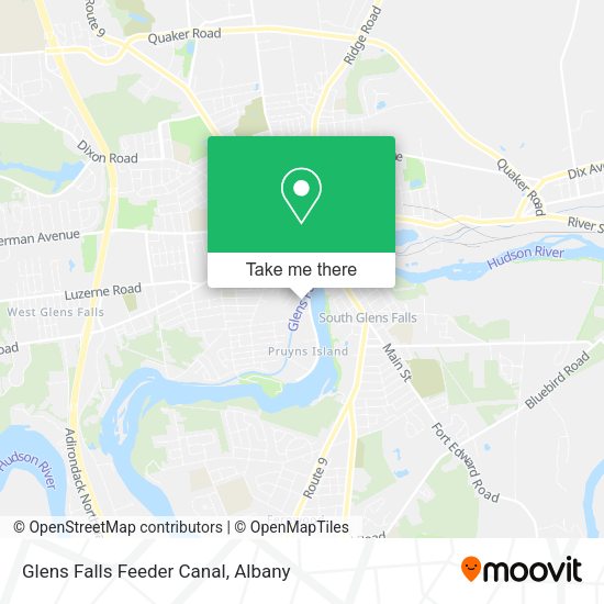 Glens Falls Feeder Canal map