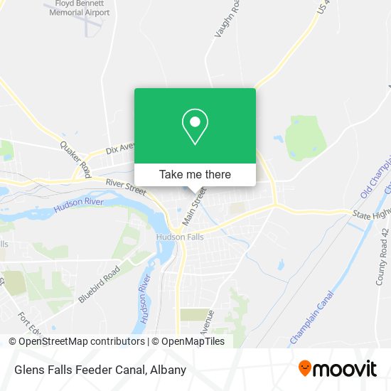 Glens Falls Feeder Canal map
