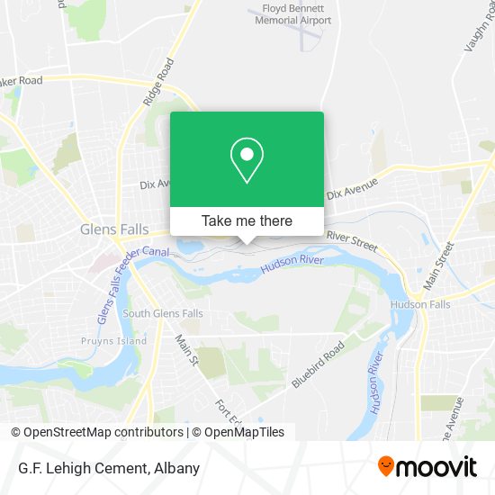 G.F. Lehigh Cement map