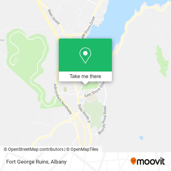 Mapa de Fort George Ruins