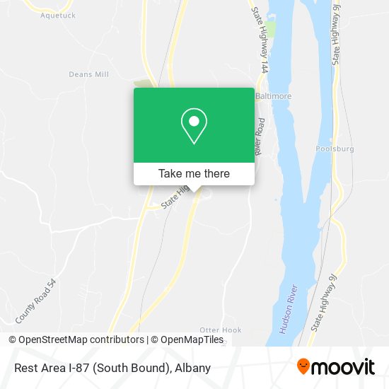 Rest Area I-87 (South Bound) map