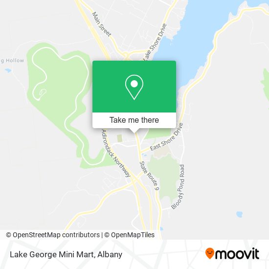 Mapa de Lake George Mini Mart
