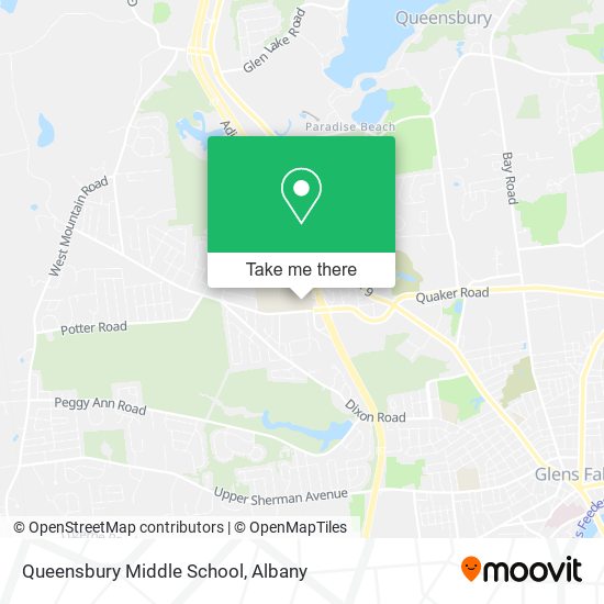 Mapa de Queensbury Middle School