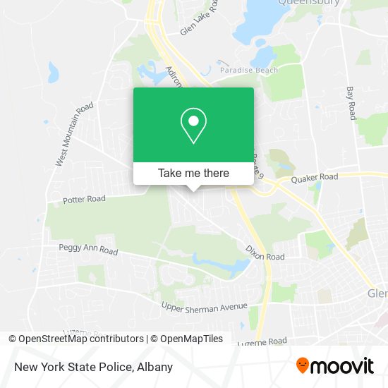 New York State Police map