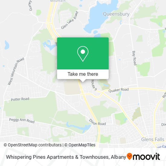 Whispering Pines Apartments & Townhouses map