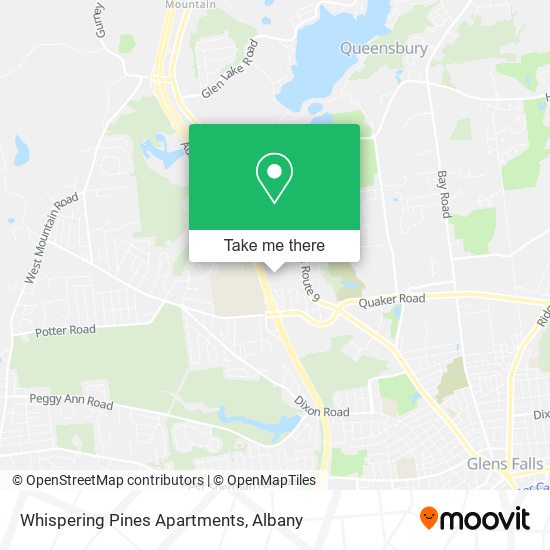 Whispering Pines Apartments map