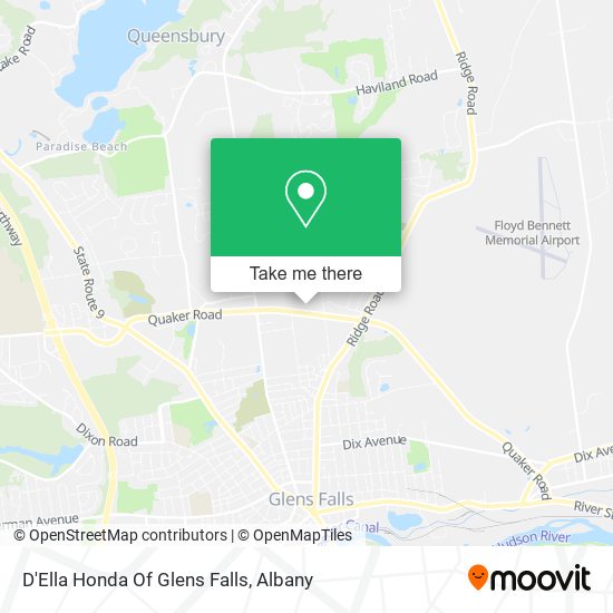 D'Ella Honda Of Glens Falls map