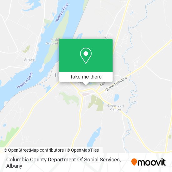 Columbia County Department Of Social Services map