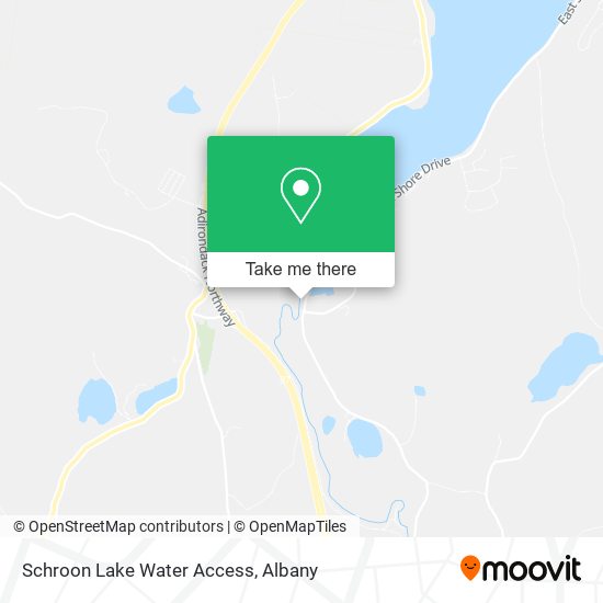 Schroon Lake Water Access map