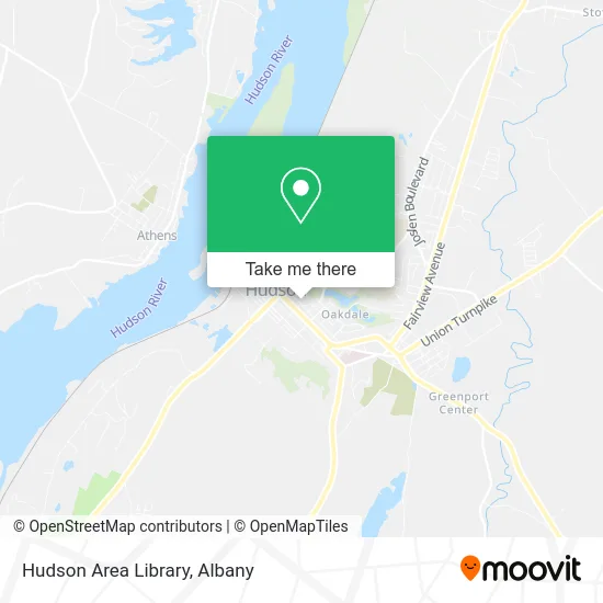 Hudson Area Library map