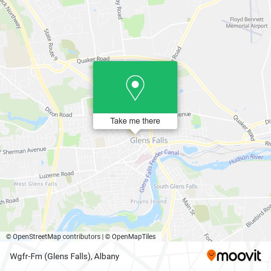 Wgfr-Fm (Glens Falls) map